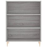 vidaXL Buffet haut Sonoma gris 69 5x34x180 cm Bois d'ingénierie