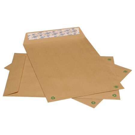 Enveloppe format international c4, 229 x 324 mm, 90 g/m² fermeture autocollante, kraft blond (paquet 250 unités)