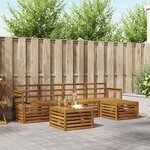 vidaXL Ensemble de canapés d'extérieur 6 Pièces Naturel