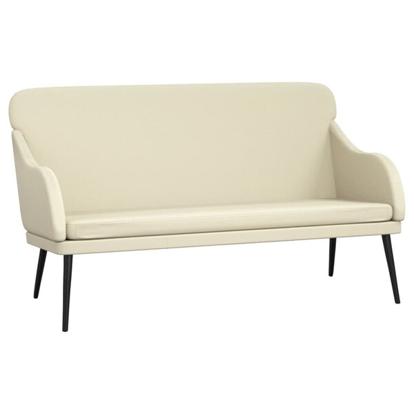 Banc banquette 110 x 76 x 80 cm synthétique crème 02_0010490