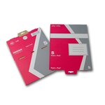 Lot de 20 boîtes postale taille S, en carton, rouge / gris