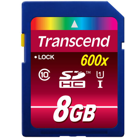 Transcend secure digital sdhc uhs-i 8 gb