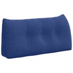 vidaXL Coussin de Dos Bleu police 100 x 24 x 50 cm Velours