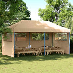vidaXL Tente de fête 292 x 580 x 315 cm Beige Tissu Oxford