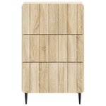 vidaXL Cabinet de chevet avec tiroir Chêne Sonoma 43 x 41 x 68 cm