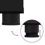 vidaXL Ensemble de mobilier de salle de bain avec tiroir TULUM Noir