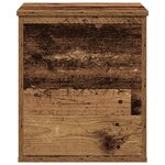 vidaXL Boîte de Rangement avec stockage Bois ancien 40 x 42 x 46 cm