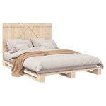 vidaXL Cadre de lit sans matelas avec tête de lit 160x200 cm