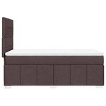 vidaXL Sommier à lattes de lit avec matelas Marron foncé 80x200 cm