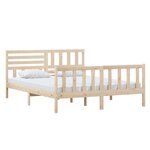 vidaXL Cadre de lit sans matelas bois massif 160x200 cm