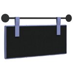 vidaXL Tête de lit suspendue Bleu denim Tissu