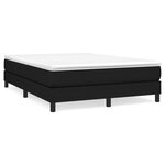 vidaXL Cadre de lit Noir 140x200 cm Tissu