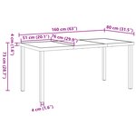 vidaXL Ensemble de Jardin 7 Pièces Noir Poly Rattan