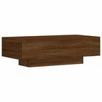 vidaXL Table basse chêne marron 100x49 5x31 cm bois d'ingénierie