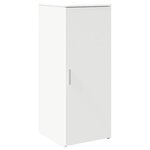 vidaXL Bureau de réception blanc 135x50x103 5 cm bois d'ingénierie
