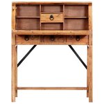 vidaXL Bureau 90x40x107 cm Bois d'acacia massif