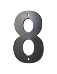 THIRARD - Chiffre 8 à visser  alliage  H.80mm  noir - THIRARD