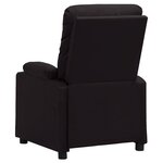 vidaXL Fauteuil électrique de massage Noir Similicuir