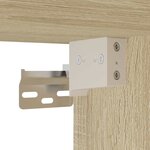 vidaXL Meuble TV chêne sonoma 80x31x39 5 cm bois d'ingénierie et métal