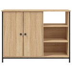 vidaXL Buffet chêne sonoma 100x33x75 cm bois d'ingénierie