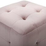 vidaXL Tables de chevet 2 Pièces Rose 30x30x30 cm Tissu velours