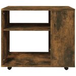 vidaXL Table d'appoint Chêne fumé 70x35x55 cm Bois d'ingénierie