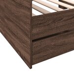 vidaXL Lit de jour et tiroirs chêne marron 100x200cm bois d'ingénierie