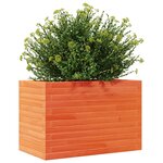 vidaXL Jardinière cire marron 70x40x45 5 cm bois de pin massif