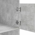 vidaXL Armoire à Laver Béton 50 x 68 x 162 cm Bois d'ingénierie