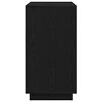 Buffet vidaXL Noir Chêne 80x34x75 cm Bois d'ingénierie