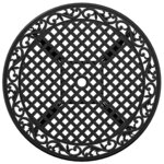 Set de jardin 5 pièces vidaXL en alu noir