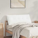vidaXL Coussin de Dos Blanc 120 x 19 x 50 cm tissu