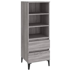 vidaXL Buffet haut Sonoma gris 40x36x110 cm Bois d'ingénierie