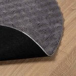 vidaXL Tapis de surface Rond HUARTE Anthracite Ø 160 CM Polyester