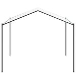 vidaXL Pavillon 4 x 4 x 2 6 m Blanc Acier et Polyester 180 gsm