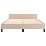 vidaXL Cadre de lit sans matelas cappuccino 140x190 cm similicuir
