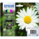 Epson cartouches d'encre multipack pâquerette t1806 - noir / cyan / magenta / jaune