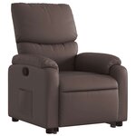 vidaXL Fauteuil inclinable marron similicuir