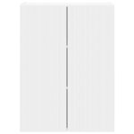 vidaXL Meuble TV mural Blanc 59 5 x 31 x 80 cm Bois d'ingénierie