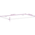 vidaXL Dessus de bureau 110x60x1 5 cm bois massif de hêtre