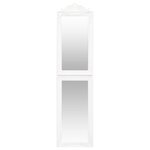vidaXL Miroir sur pied Blanc 45x180 cm