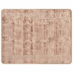 vidaXL Coureur de Tapis MARSA Blanc 80 x 100 cm Polyester et PVC