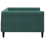 vidaXL Lit de repos sans matelas vert foncé 100x200 cm velours