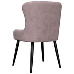 Vidaxl chaises à manger lot de 2 rose velours