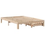 vidaXL Cadre de lit avec tiroirs sans matelas 140x200 cm