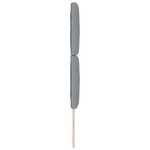 vidaXL Tête de lit en tissu Argyle Gris clair 80 cm tissu