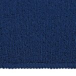 vidaXL Tapis d'escalier 15 Pièces 70x20 cm Bleu marine Rectangulaire