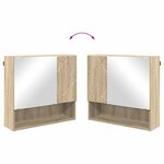 vidaXL Ensemble de mobilier de salle de bain 2 Pièces Chêne Sonoma