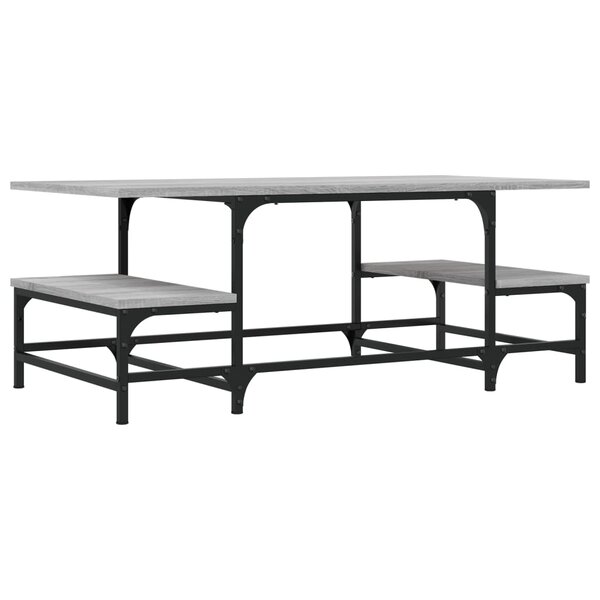 vidaXL Table basse sonoma gris 100x50 5x40 cm bois d'ingénierie