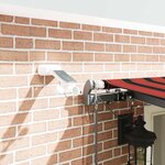 vidaXL Auvent Rétractable with orange et marron 600 × 350 cm tissu